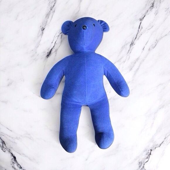 North American Bear Company Blue Teddy Bear 20 Inches Tall 1979 - Picture 1 of 7